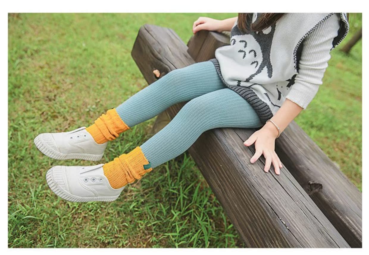 Trẻ em vớ cao ống cotton dày bé trai và bé gái đống vớ của Hàn Quốc mô hình mùa xuân và mùa thu bé gái mùa thu vớ tất dài cho bé sơ sinh