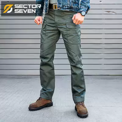 District 7 IX11 Geling tactical trousers Spring and Autumn Men's military fans outdoor special combat training multi-bag stretch pants
