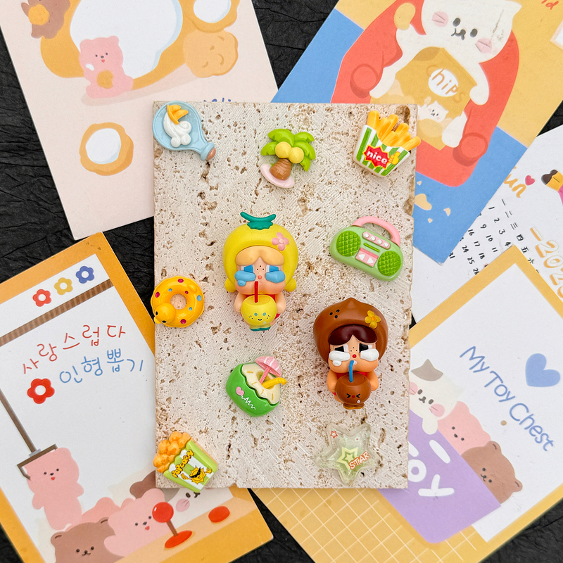 Original Crocs Shoe Accessories Summer Coconut Crying Doll Series Shoe Decoration DIY Parts Compatible with Crocs Shoe Charms