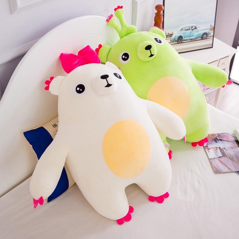 Budding Bear Paparazzi Petty White Bear Boy Doll Leaning Pillow Oversized Cloth Doll Plush Toy Couple Bear Birthday Gift