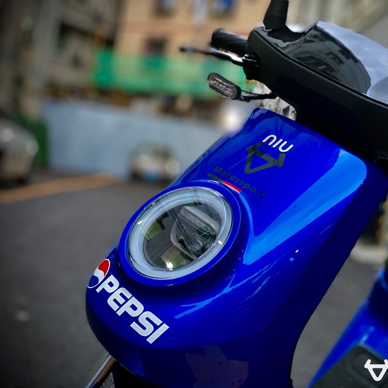 Small Bull electric car MQi2 M2 sticker film rear fender adhesive film Pepsi Creative adhesive film