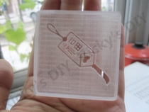Lucky card large acrylic soap seal
