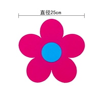 Красная резинка, 25см, в цветочек