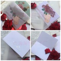 Custom envelopes High-end pearl paper bronzing printable LOGO custom kraft paper envelopes custom butter paper envelopes