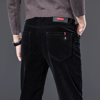 Мужские демисезонные штаны, универсальные вельветовые трендовые бархатные повседневные брюки, оверсайз, увеличенная толщина