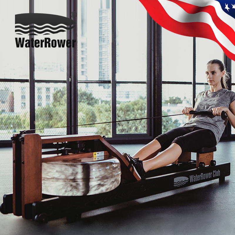WaterRower rowing machine water rowing machine original imported rowing machine fitness home ash red and black fashion model