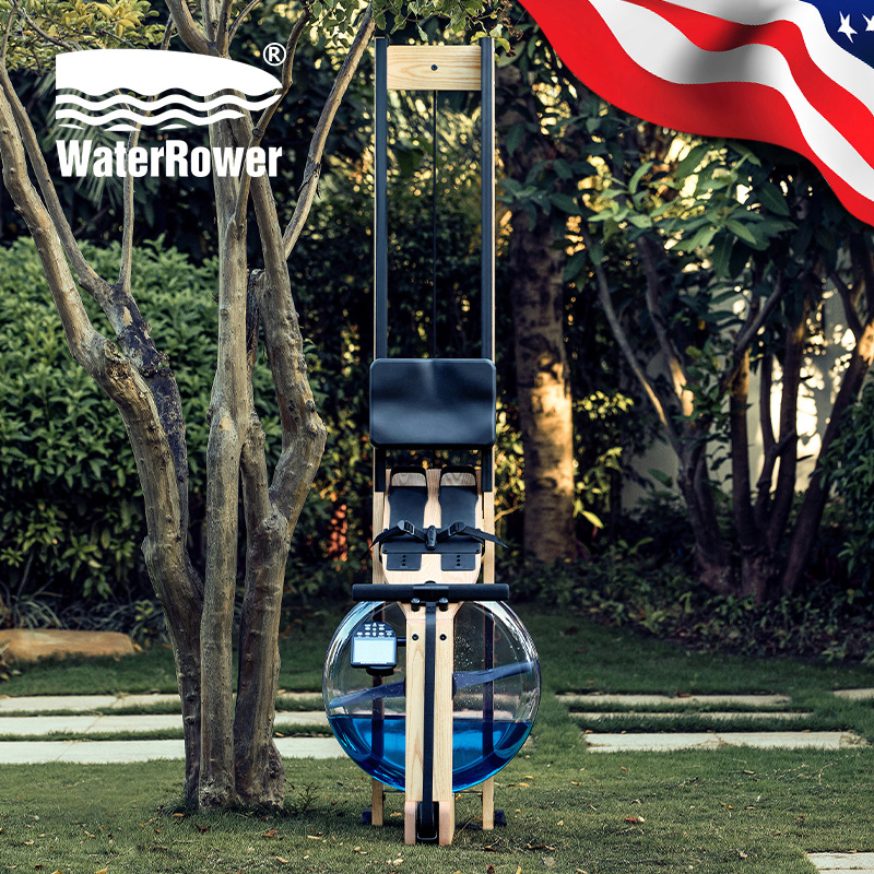 Waterrower Original Imported Water Resistance Paddle Boating Machine Rowing Machine Home Fitness Equipment Dynamometer Ash Wood Log