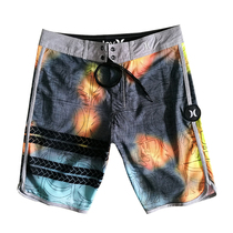 hurley mens quick-drying beach pants plus size seaside surf shorts hot spring swimming trunks fitness competition five-point pants