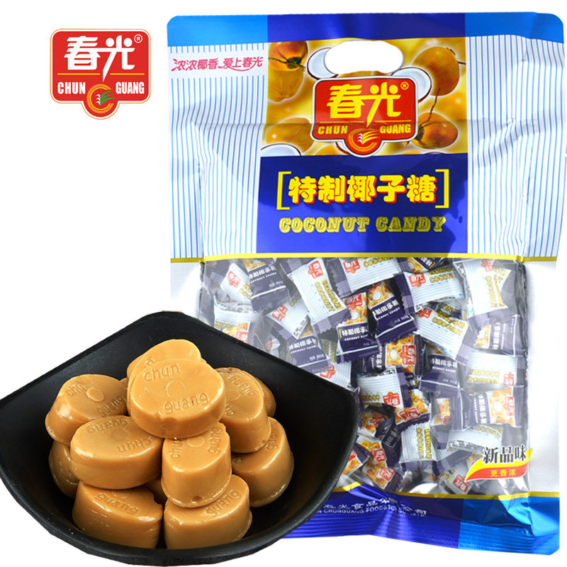 (Special Zone 68-20) Hainan Specialty Spring Special Coconut Sugar 550g Candy Snacks Fragrant Coconut Sugar