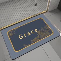 Water Absorbing Mat Foot Mat Toilet Toilet Door Doorway Anti Slip Home Speed Dry Entrance Door Rug Bathroom Bathroom Floor Mat