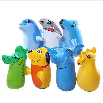 The second half price inflatable 35cm high small tumbler baby inflatable toys kindergarten props hot sale