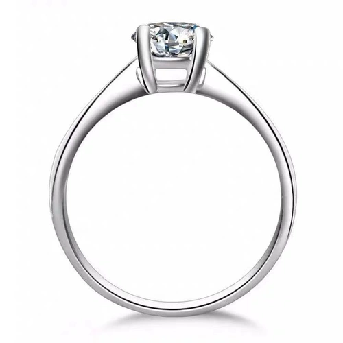 Платиновая импортная инкрустация камня, кольцо, 24 карат, платина 950 пробы, подарок на день рождения, простой и элегантный дизайн