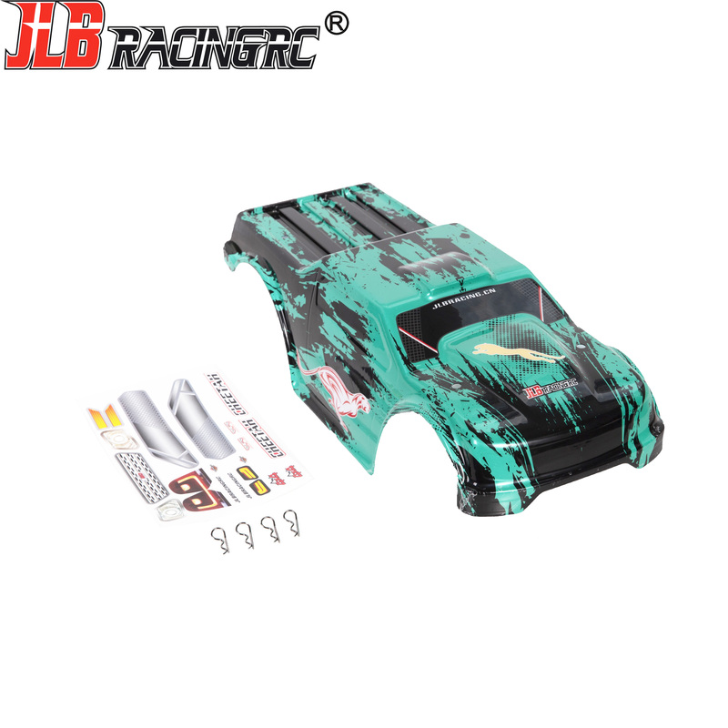 Golden Cheetah Jlb 1:10 Electric Four-Wheel Drive Remote Control Car Toy Accessories Ea1084 Big Foot 11101 Green Car Shell