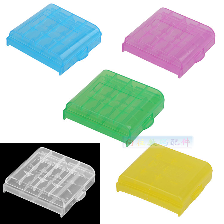 Battery case square box Moistureproof Box can fit 4 Festival 5 or 7 Number of rechargeable battery containing box