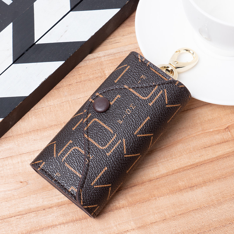 Women's Fashionable Multifunctional Key Bag, Key Holder, Couple Style, Waist Hanging, Large Capacity, Korean Style Keychain, Card Holder Bag