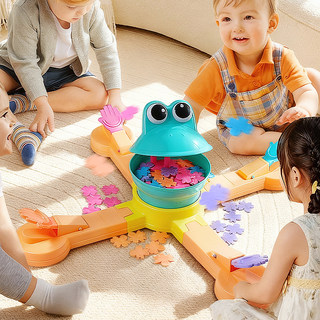 Competitive Educational Projection Children's Tabletop Adventure Game, Fun Frog Feeding and Insect-Eating Game for Infants and Toddlers, Parent-Child Game