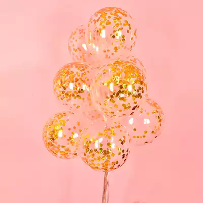 Wedding room layout balloon red gold decoration wedding Wall wedding festival bedroom birthday new house layout balloon string