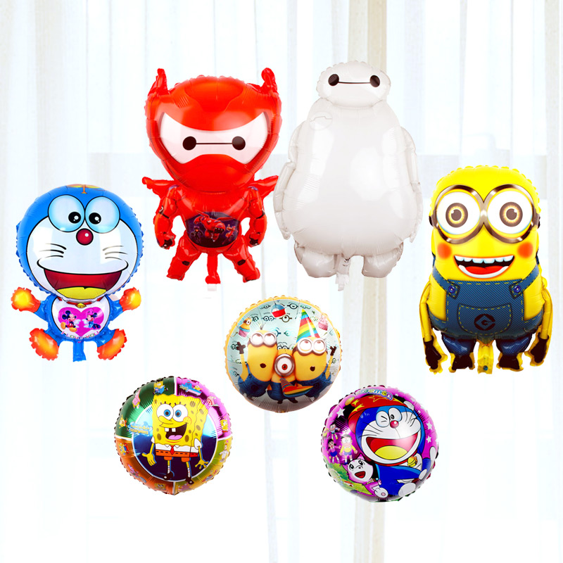 Cartoon Aluminum Balloon for Baby's Birthday Party Decoration Items Children's toy balloons for baby's first birthday
