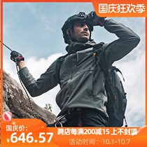 Eagle Claw Action Spring and Autumn Outdoor Soft Shell Shark Skin Tactical Jacket Mens Plus Size Jacket Fleece Warm