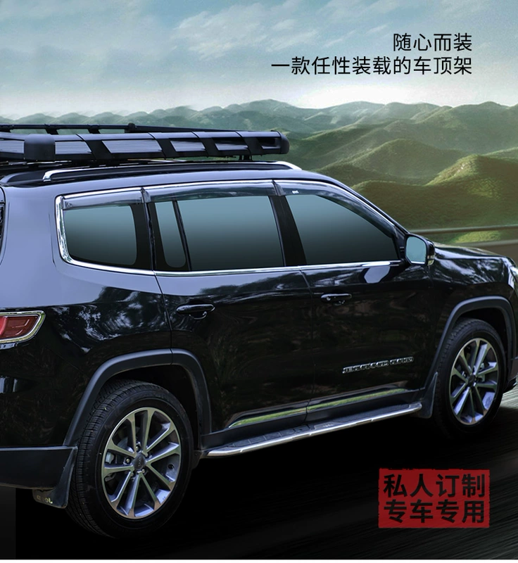 Dành riêng cho xe Mitsubishi Pajero V73 V87 V93 V97 giá để hành lý khung mui xe địa hình SUV - Roof Rack