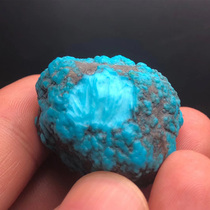 Natural raw ore high porcelain blue turquoise raw stone wool round beads loose beads single bead hand string diy with bead accessories