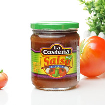 2 bottles: Mexican imported Lkou Tyla Costena casual sauce slightly spicy) corn chips sauce