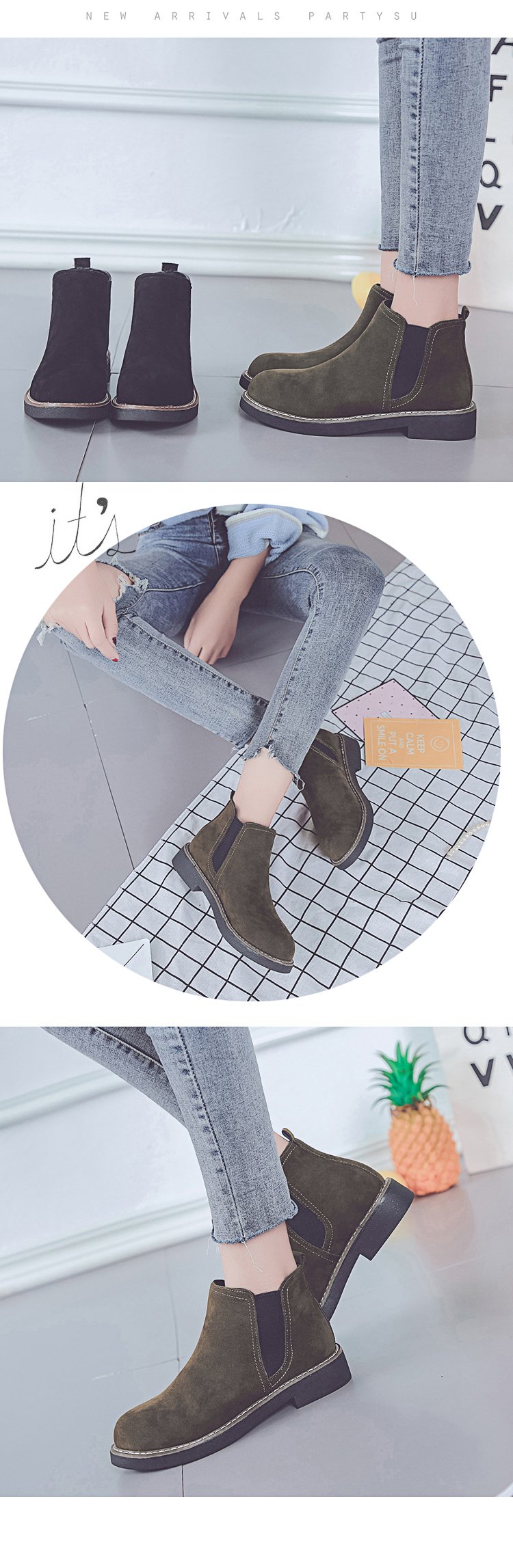 Bottes mi-saison femme OTHER en Caoutchouc - Ref 3250785 Image 7