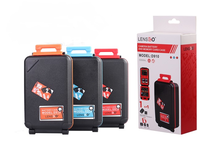LENSGO camera battery card box containing box SD CF XQD card storage box suitable for Canon NikonSony
