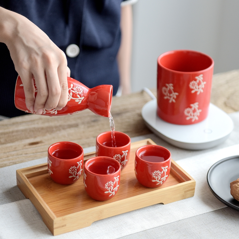 Home Ceramic Red Wine Set Antique Wine Antique Wine Wine Wine Wine Wine Wine Wine Little Little Spirit Cup