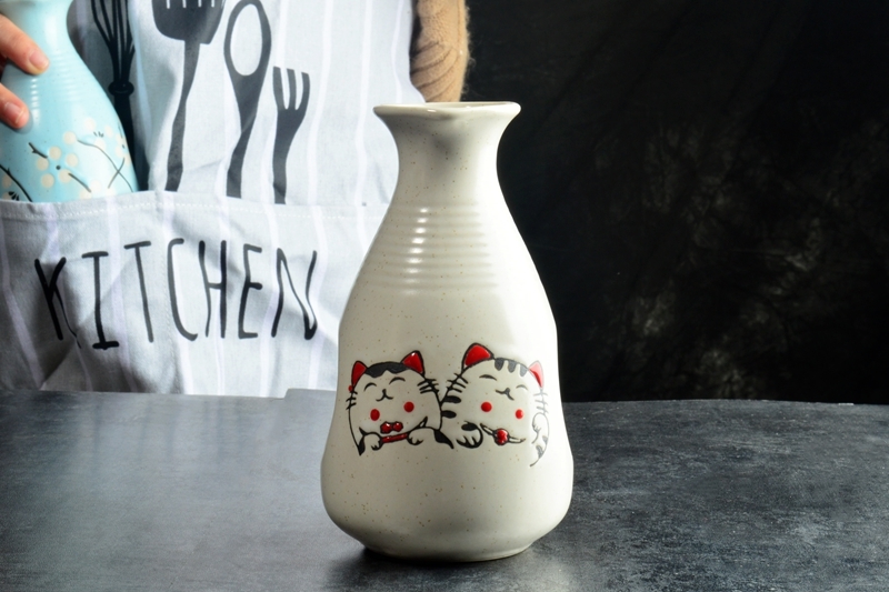 Handmade Nhật Bản bình gốm gốm decanter chai rượu vang sáng tạo nhà hàng rượu vang bộ ấm rượu vang nồi duy nhất nồi sake nồi - Rượu vang ly uống rượu vang đỏ