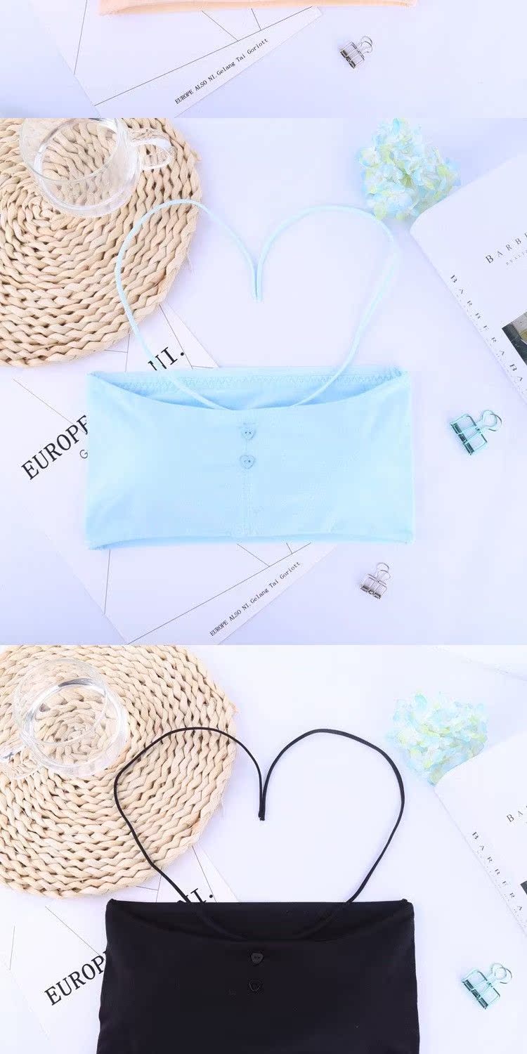 Trong cậu bé lớn cotton đồ lót thời kỳ phát triển áo ngực không có vòng thép thể thao vest học sinh trung học quai ống do lot cho phụ nu co bau