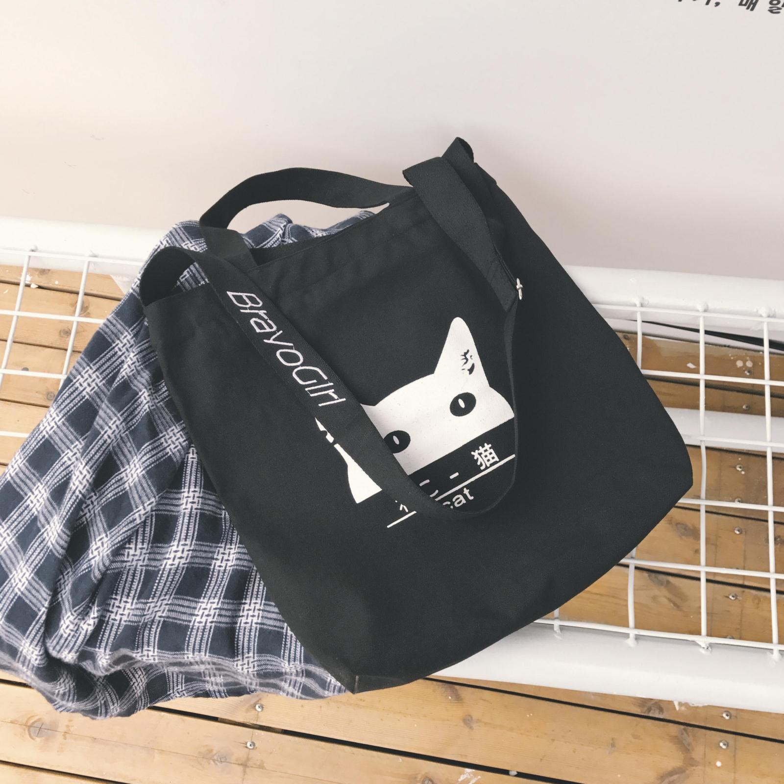 Sails bag Han version ins Sail cloth bag female students Bailie shoulder covered with inner lining obliquely satchel with satchel bag casual