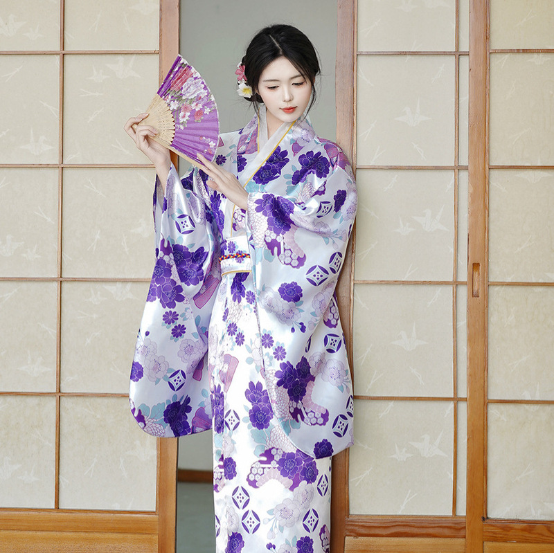 2026 New Style Kimono for Women, Traditional Chinese Style, Japanese Style Yukata, Artistic and Elegant, with Wide Sleeves
