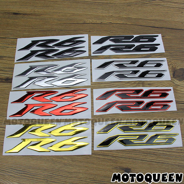 Suitable for YZF-R6 Yamaha R6 locomotive decorative side plate shroud decals head logo fuel tank stickers
