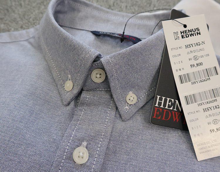 Men's Foreign Trade Clothing from Korea, Original Pure Cotton Oxford Fabric Shirt, Men's Long-Sleeved Shirt, Slim Fit, Available in Light Gray and White