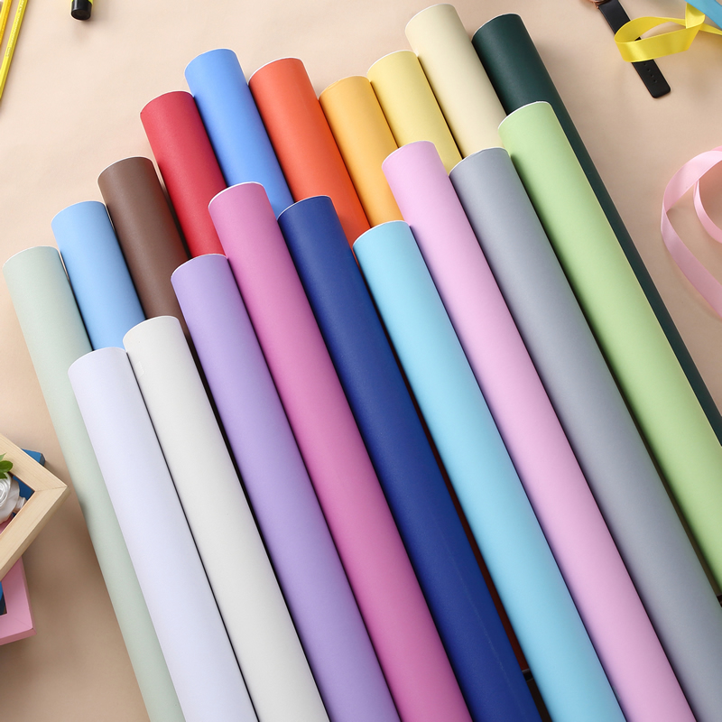 Solid color sticker background wallpaper self-adhesive waterproof moisture-proof sticky sticker kindergarten desktop change color color wall sticker wallpaper