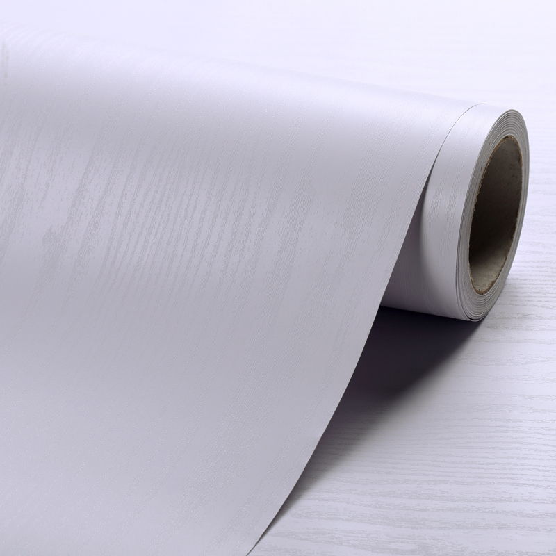 Thickened White Wood Grain White Stickers Furniture renovation Decorative Boeing Soft Sheet Waterproof Kitchen Integral Cupboard Cabinet Wardrobe Stickers