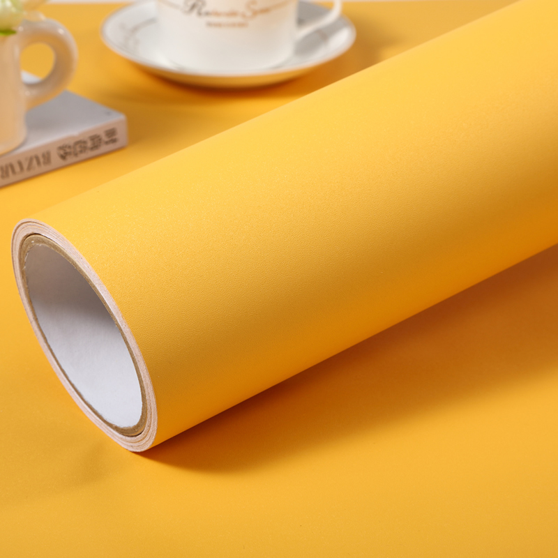 Yellow Sticker Self-stick Wallpaper Mate Set Boeing Soft Sheet Decoration Wallpaper Paste Instantly Paste