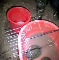 Stainless steel 12 teeth telescopic pole trap A fish suit Clay Pond Special King Octafork Turtle Steak Fork Turtle Big Fork Head