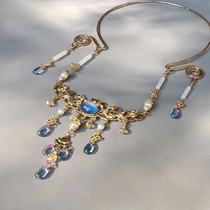 Fleeting handmade original ying luo Hanfu collar hard ying luo antique necklace costume tomorrow system accessories classical Jin system