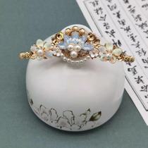 Ancient costume Hanfu Song-made skirt embellishment retro small hair crown u hairpin daily Joker Hanfu accessories