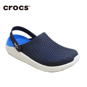 Кроксы подходит для мужчин и женщин, тапочки в стиле Crocs, мюли на плоской подошве, градиент, закрытый носок