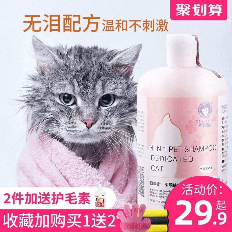 Cat shower gel, cat bath lotion, ferret baby, blue cat shampoo, pet bath, cat care products