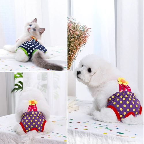 Физиологические штаны Батиногена Женская собака Тедди кошки сантехнические штаны тетя штаны менструальная безопасности брюк