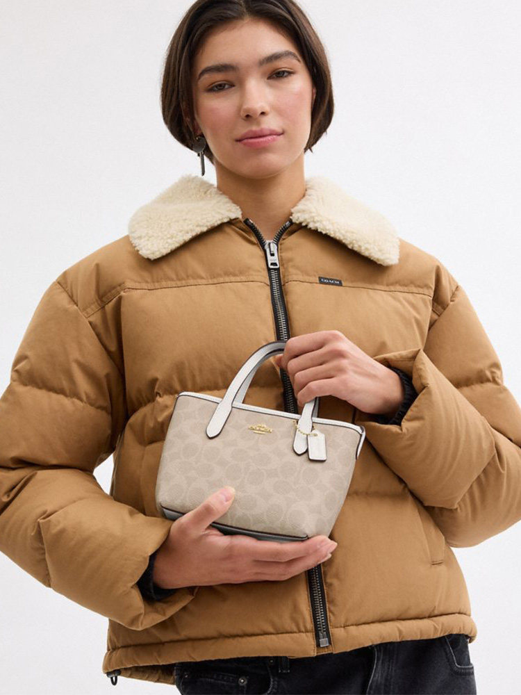 [in Stock in China] Coach/Coach Mini City Tote Bag, Shoulder Bag, Crossbody Bag, Handbag for Women, Gift for Girlfriend