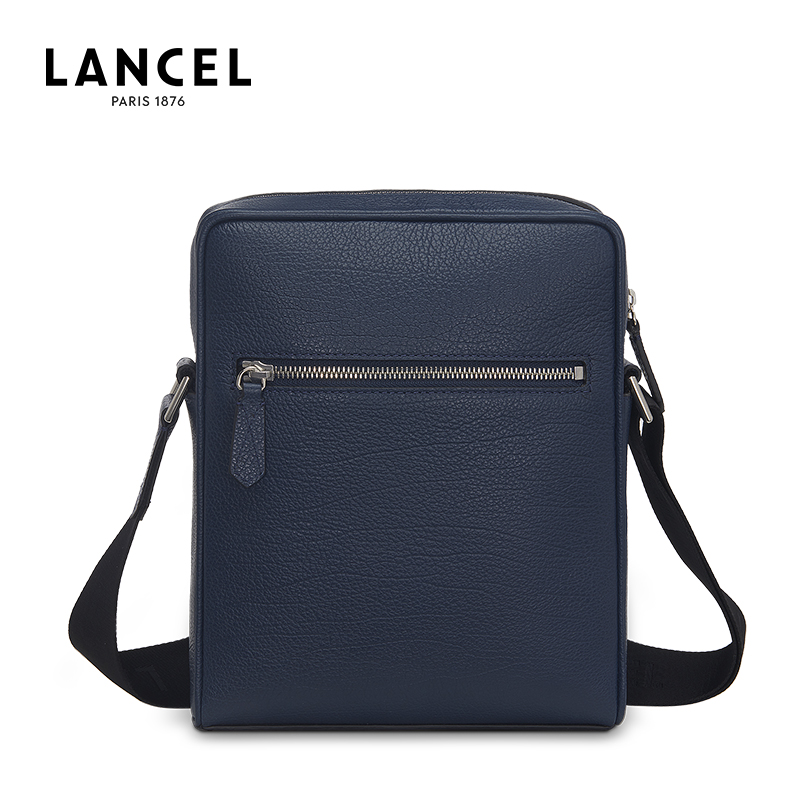 Lancel Lanzi OSCAR Dòng Một Shoulder Bag nam Slash Bag Business Casual Da Briefcase A08708