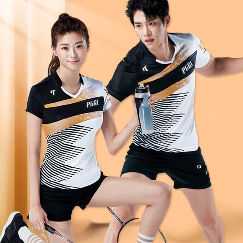 Professional Speed Dry Badminton Suit Women's New Shorts Suit 2023 Men's Summer Fast Dry Tennis Sport Ping Pong Suit