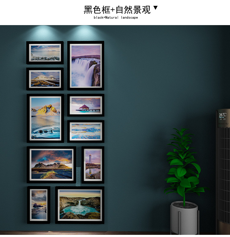 Фоторамка, современная и минималистичная настенная фотография из натурального дерева 