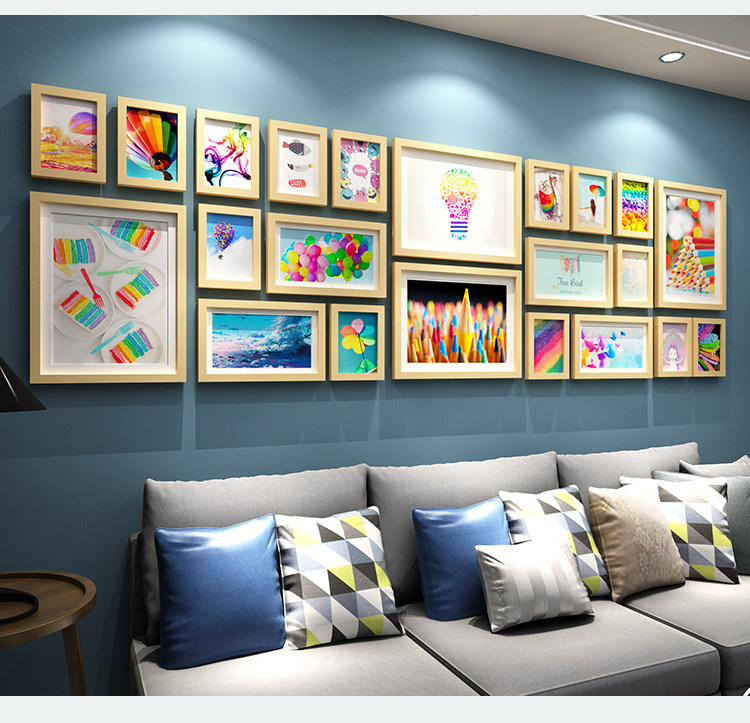 Нордический негабаритный фото стена клип декоративный подвеска гостиная никаких следов гвоздь фоторамка творческий стена стена сочетание фото стена 