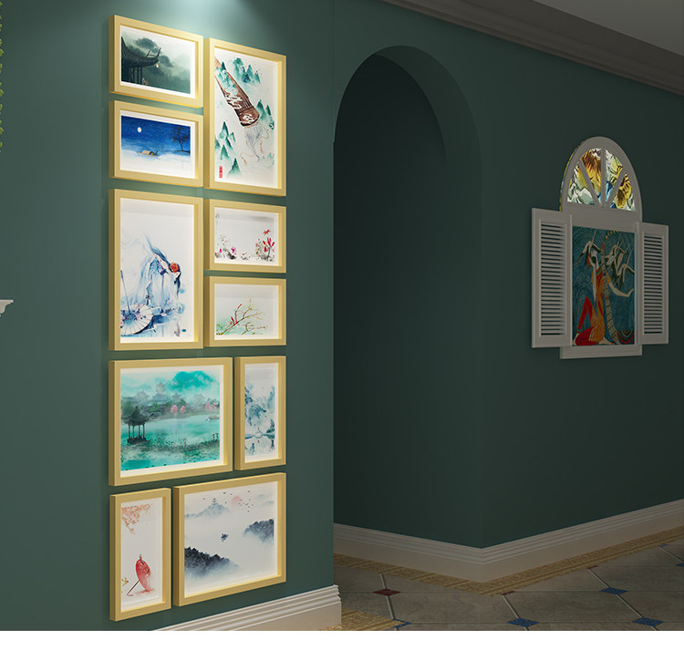 Фоторамка, современная и минималистичная настенная фотография из натурального дерева 